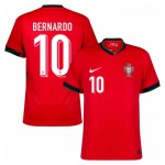 Günstige Fußballtrikots Portugal Bernardo 10 Heimtrikot EURO 2024 Kurzarm